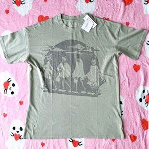 nwt AE oversized skeleton halloween graphic tshirt xs/small